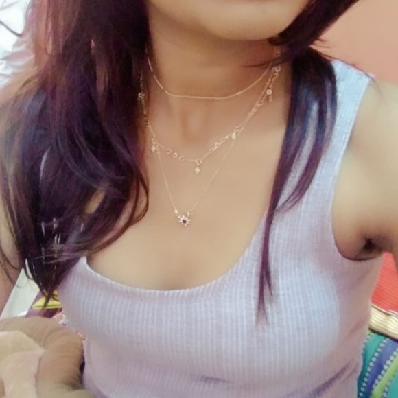 Dainty Star Charm 3 Layered Chain Necklace Gold - Picture 7 of 8